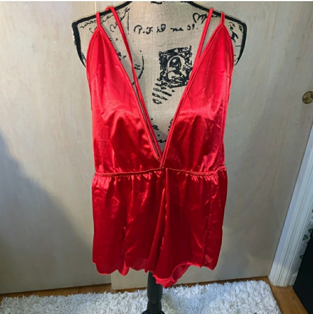 ‼️NEW LISTING red romper lingerie